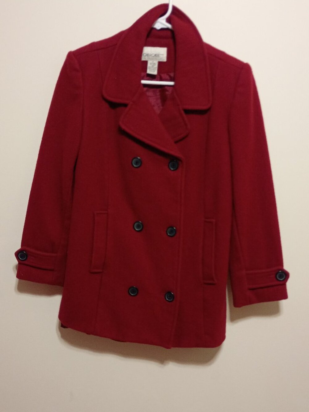 Small Cherokee Wool Women's Red Coat